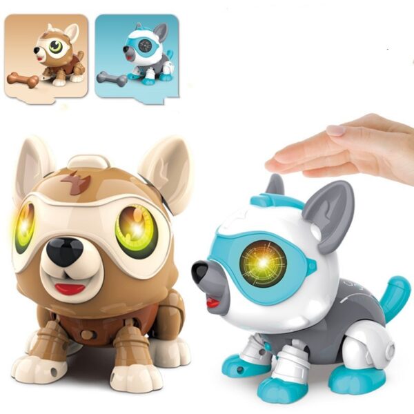 Children's Voice-activated Touch-sensing Electronic Robot Dog - Image 3