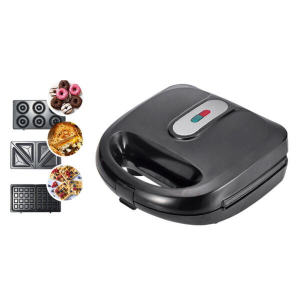 6-in-1 Waffle Maker EU Plug Sandwich Maker Grill Breakfast Maker Doughnut Cake Maker Compact Kitchen Dining Kitchen Accessories - Image 4