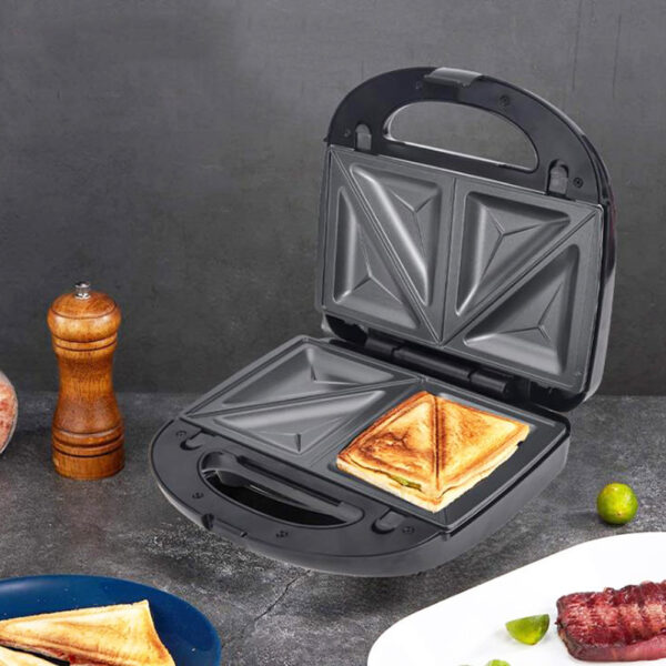 6-in-1 Waffle Maker EU Plug Sandwich Maker Grill Breakfast Maker Doughnut Cake Maker Compact Kitchen Dining Kitchen Accessories - Image 9