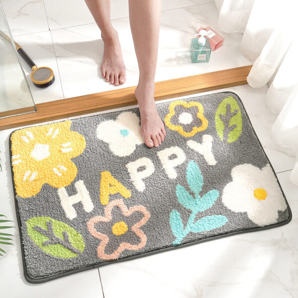 Cartoon Household Bathroom Mats Bathroom Absorbent Non-slip Mat - Image 10